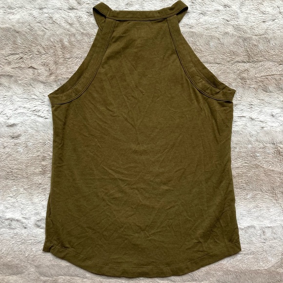 NWOT Gap Sleeveless Halter Neck Top in Oak Moss Green - Picture 3 of 5